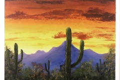 Sunset in desert 2020-01-11